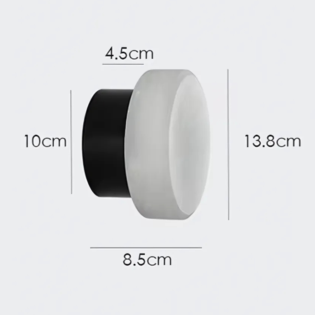 Selene Marble Disc Sconce dimensions