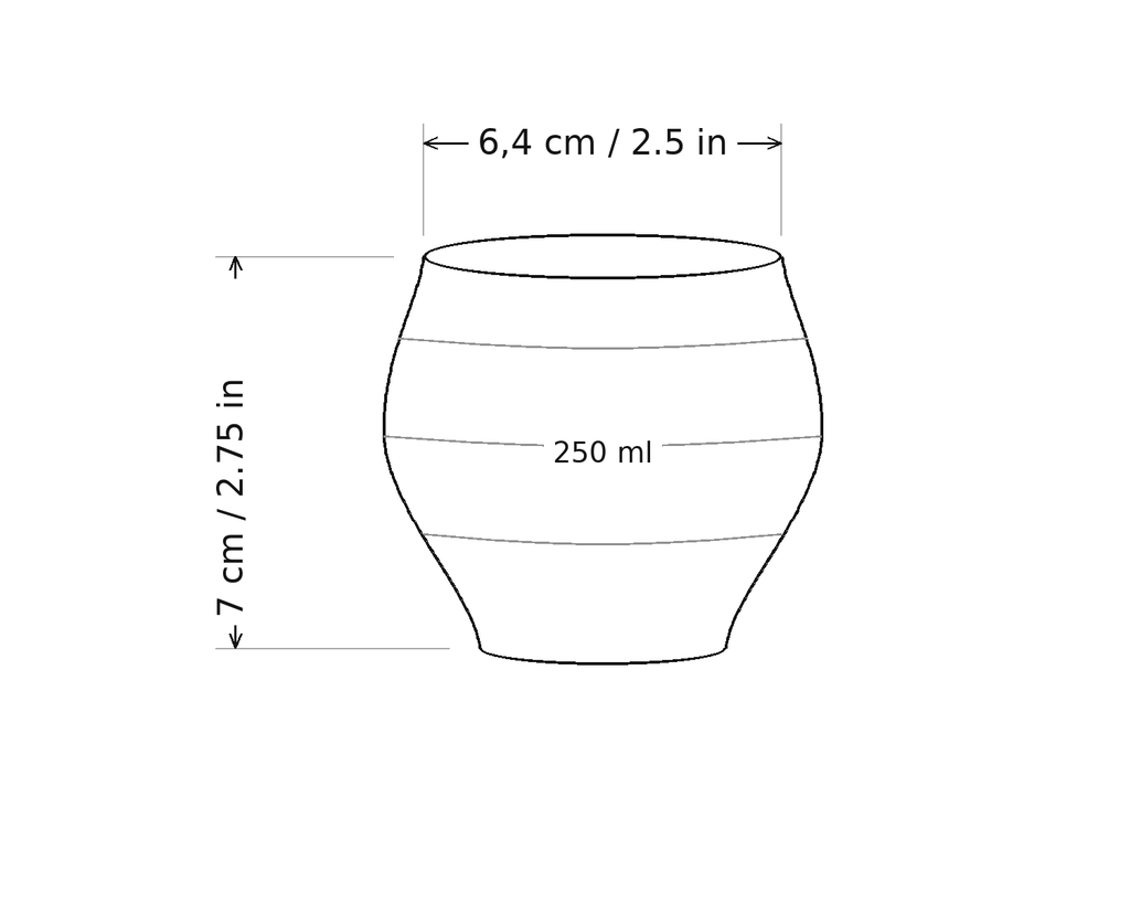 Eddy Ribbed Glass Cup, view 8
