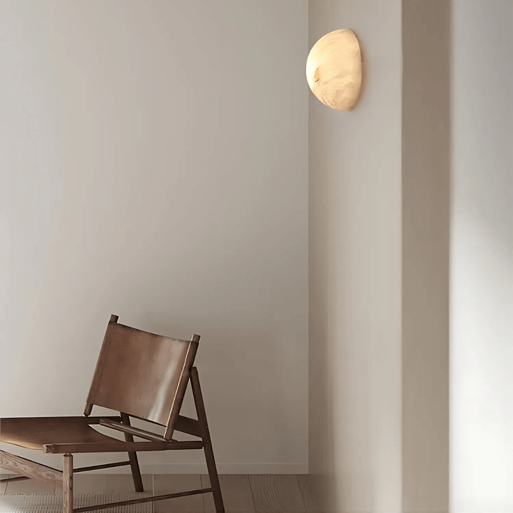 Luna Marble Wall Light by Meretide