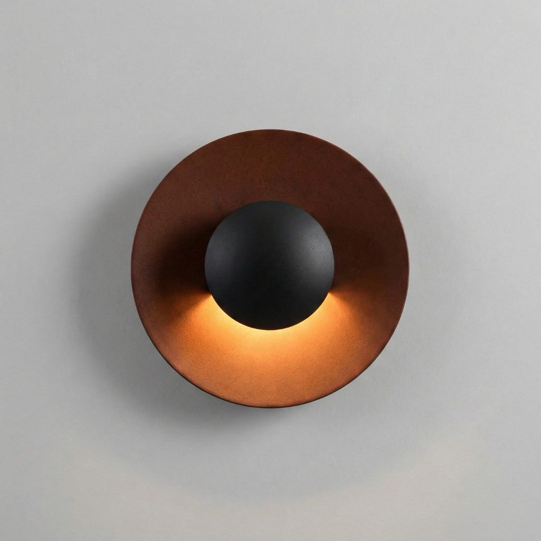 Corona Metal Disc Wall Light, view 2