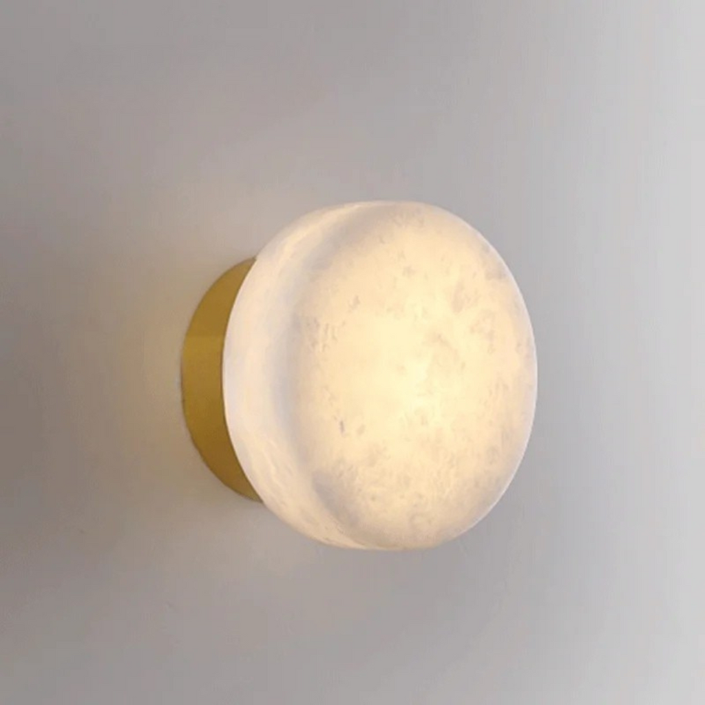 Selene Marble Disc Sconce