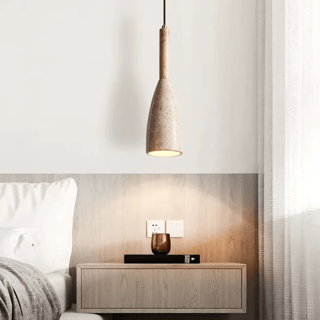 Spindle Travertine Pendant