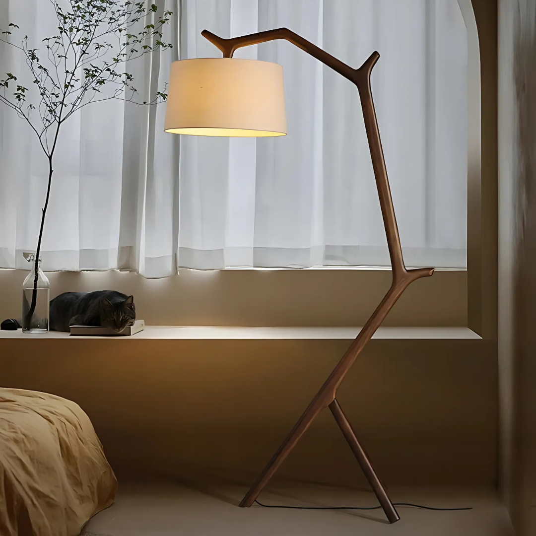 Branch Wooden Floor Lamp