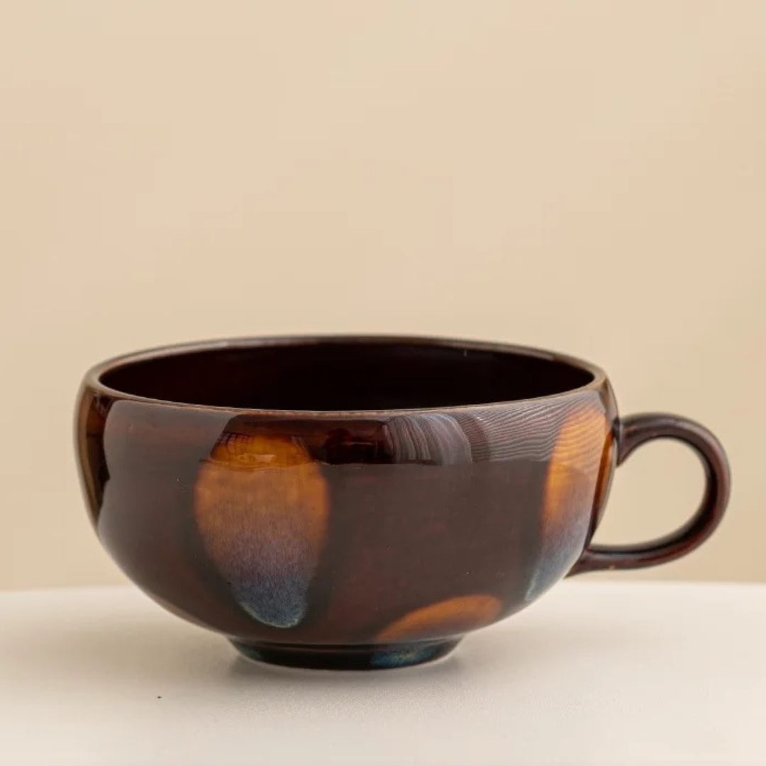 Petal Ceramic Cappuccino Cup, view 8