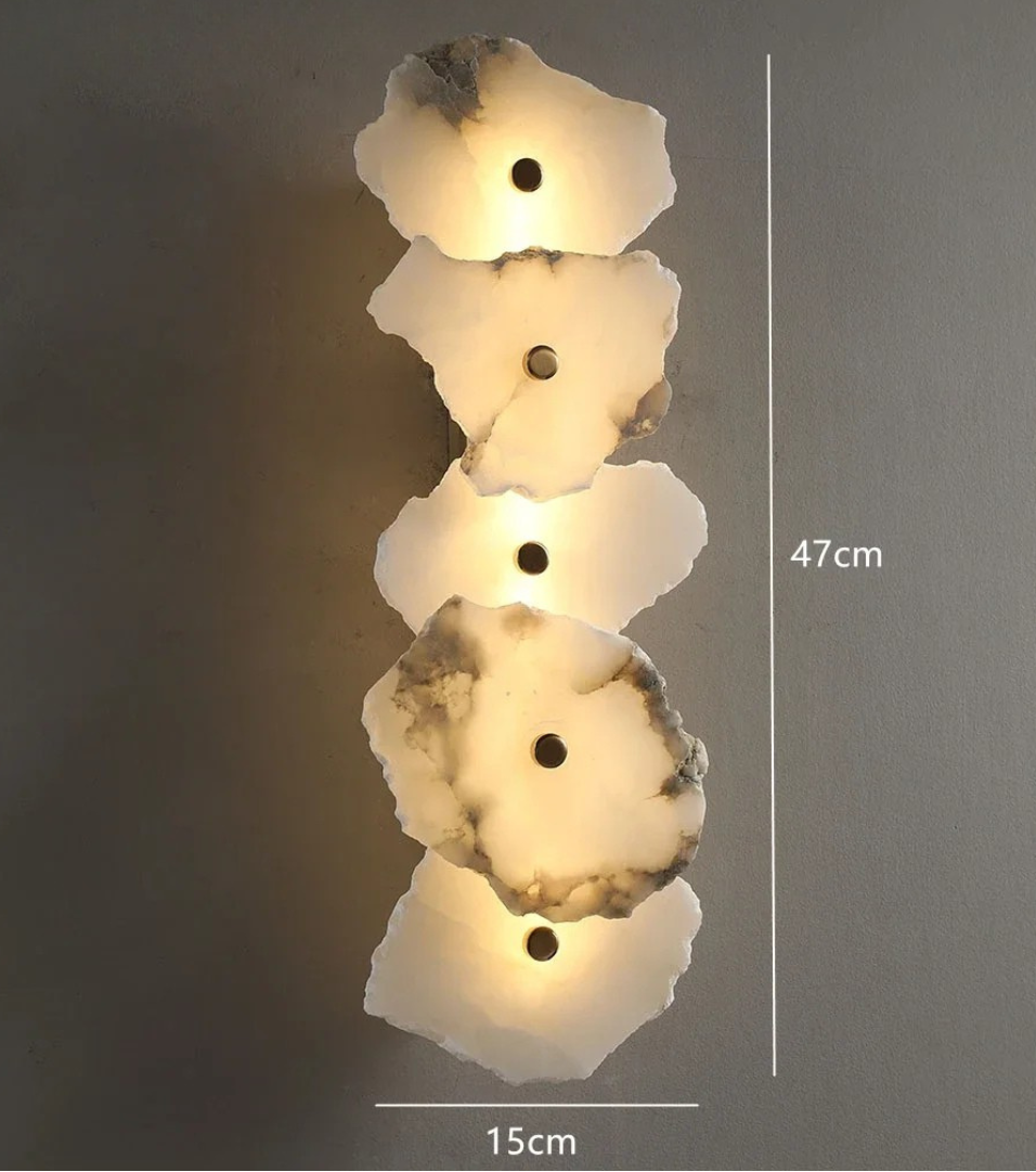 Cascade Marble Wall Light by Meretide