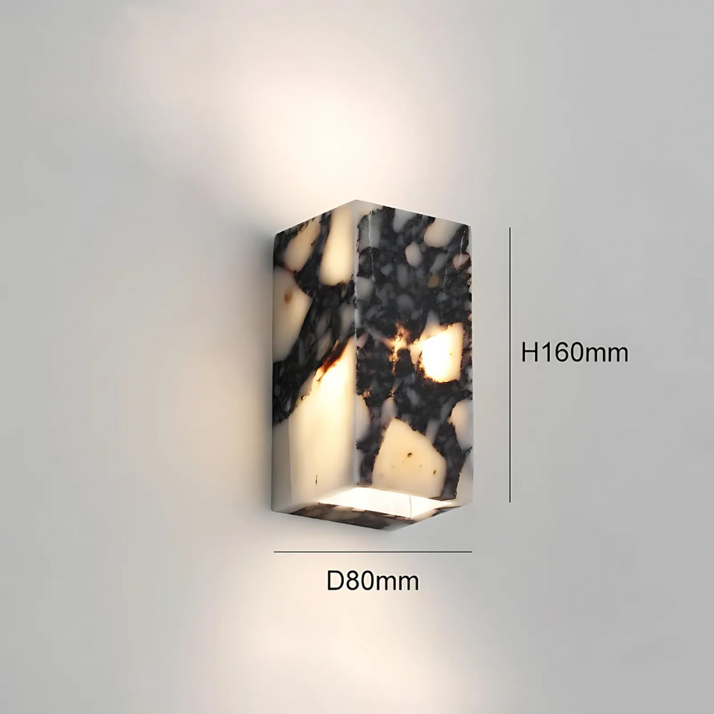 Nero Marble Cube Wall Light