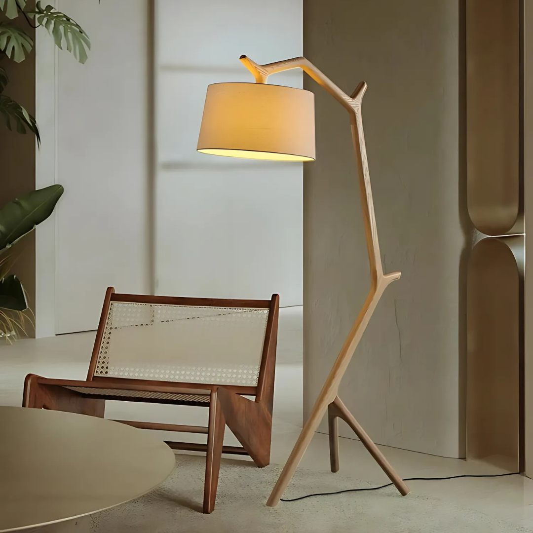 Branch Wooden Floor Lamp, view 2