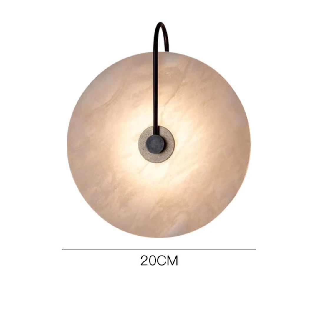 Moonstone Marble Sconce by Meretide