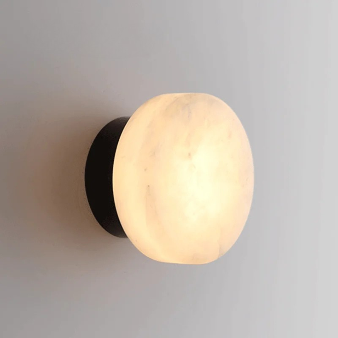 Selene Marble Disc Sconce, view 2