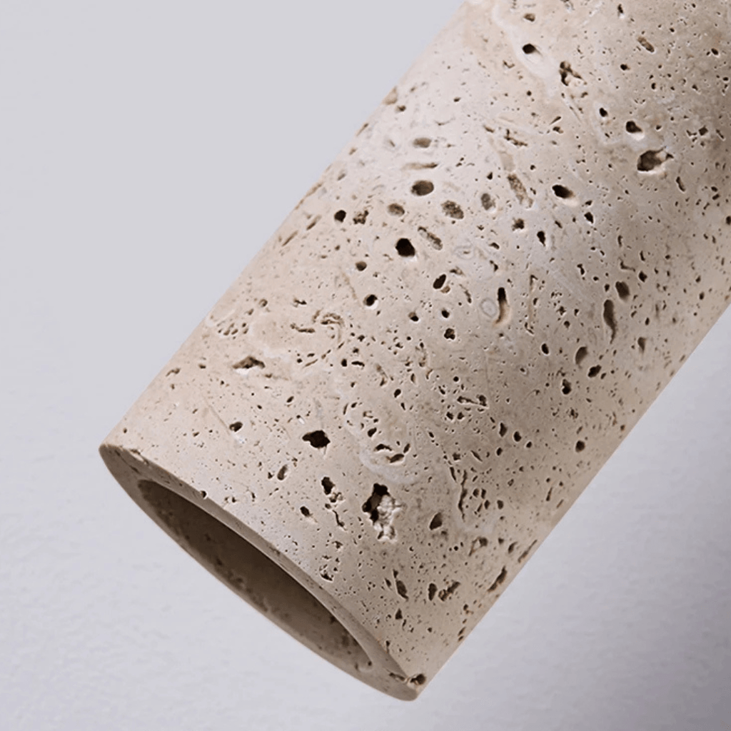 Bollard Travertine & Walnut Pendant, view 5