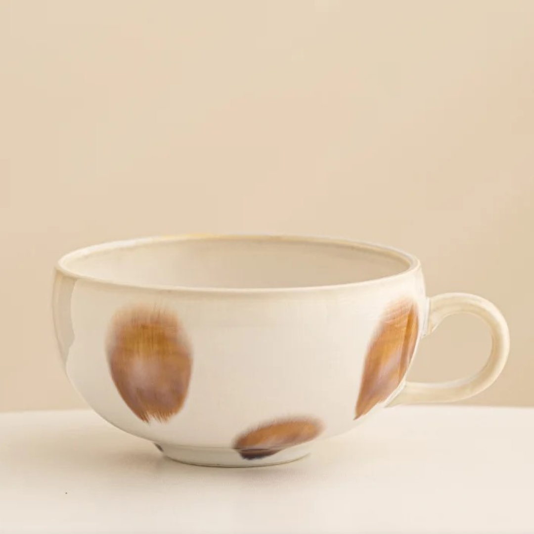 Petal Ceramic Cappuccino Cup, view 9