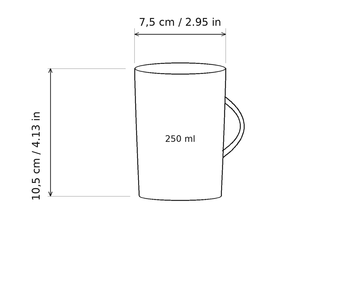 Riva Tinted Glass Mug by Meretide