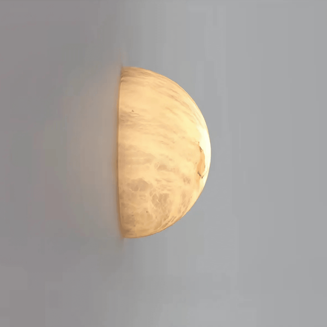 Luna Marble Wall Light by Meretide