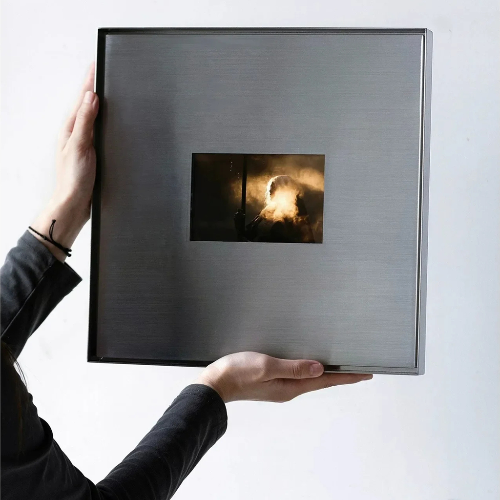 Aperture Steel Photo Frame, view 6
