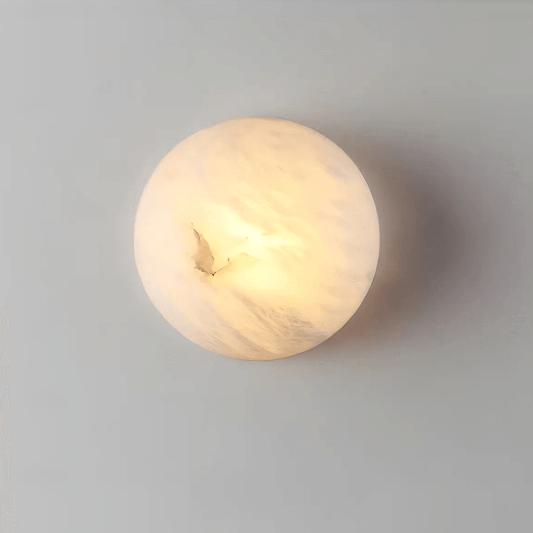 Luna Marble Wall Light by Meretide