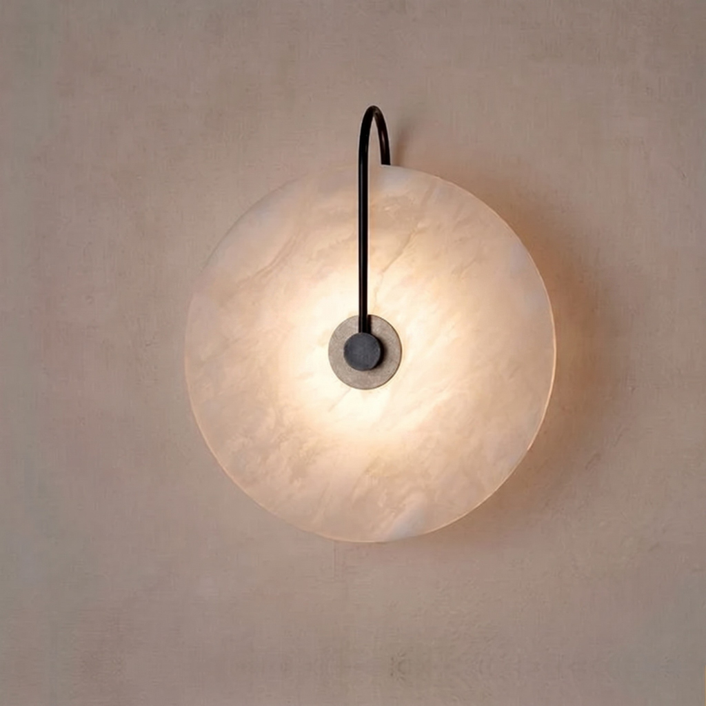 Moonstone Marble Sconce by Meretide