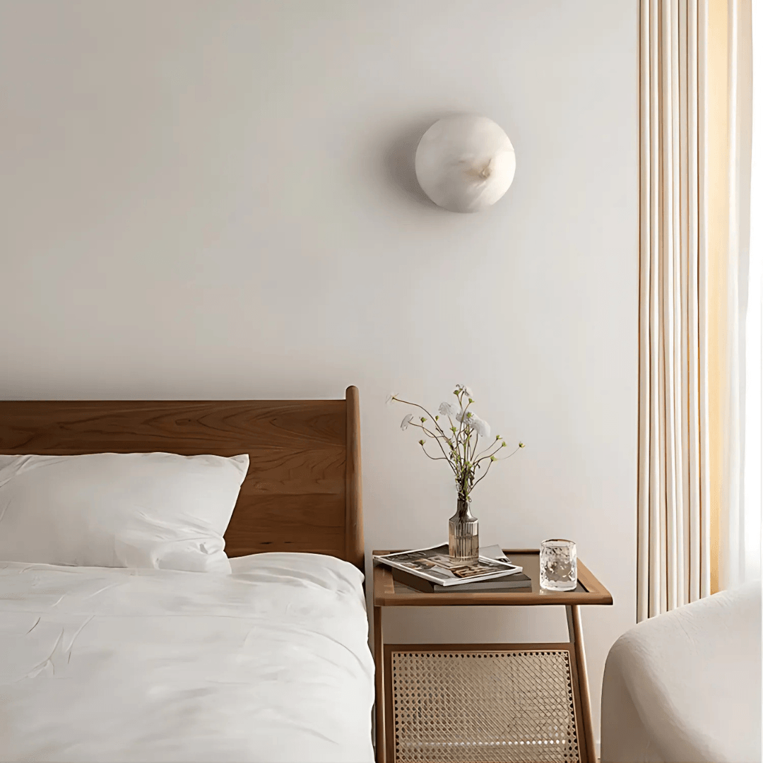 Luna Marble Wall Light by Meretide