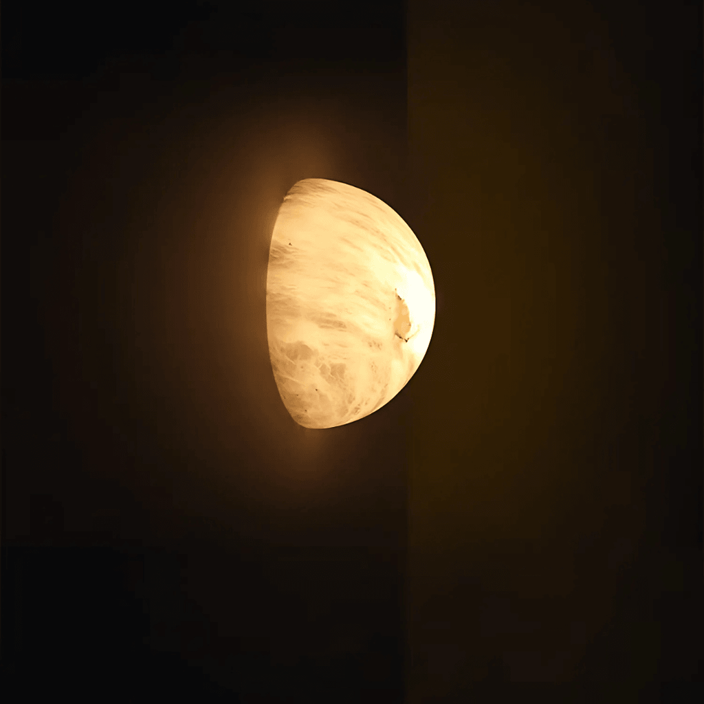 Luna Marble Wall Light by Meretide