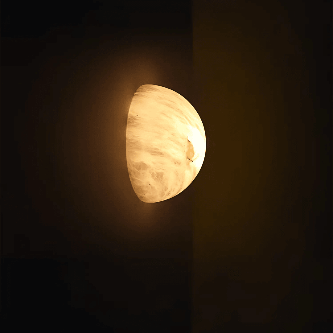 Luna Marble Wall Light by Meretide