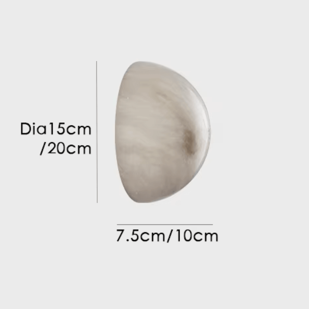 Luna Marble Wall Light by Meretide