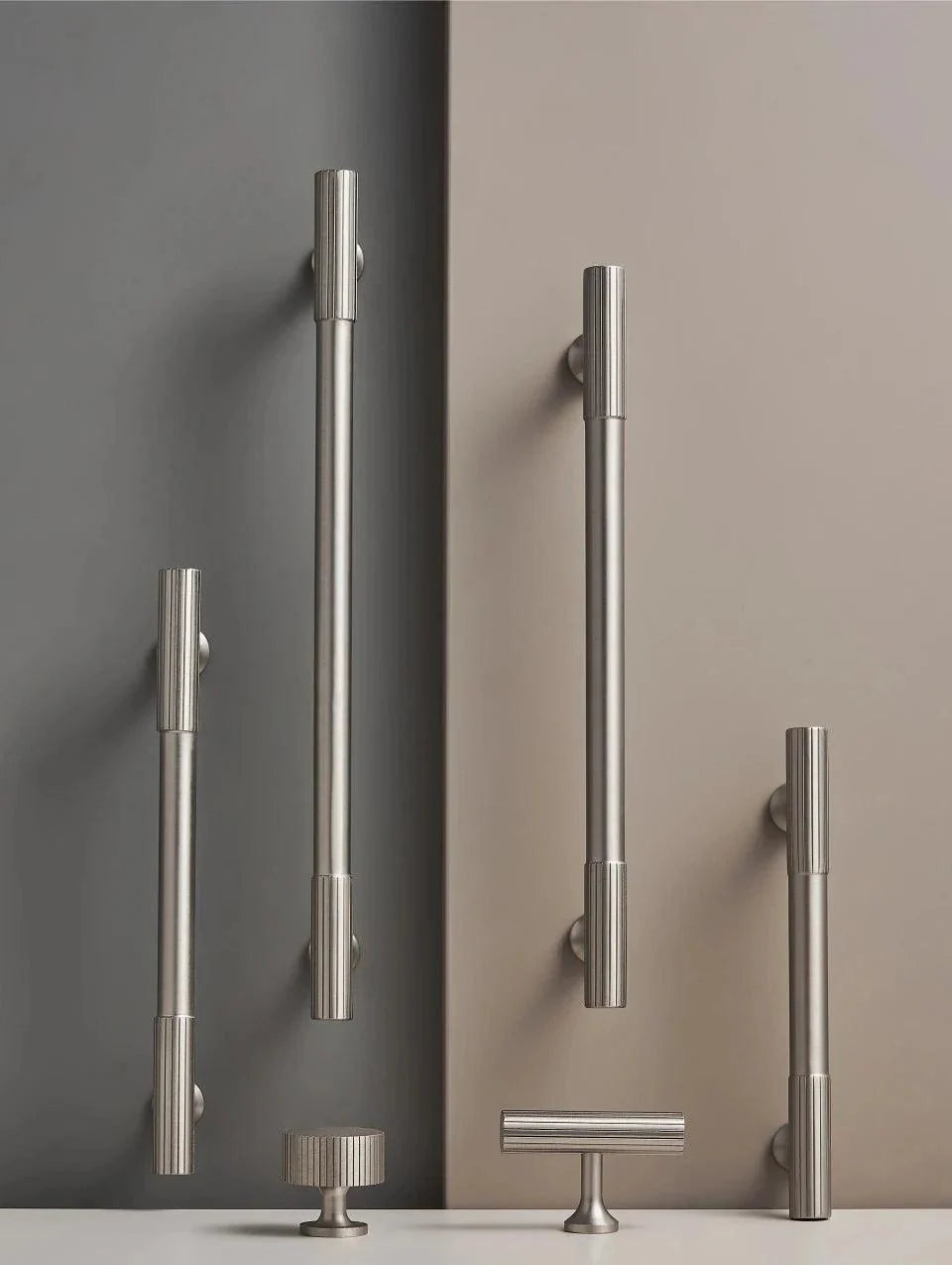 Rib Brass Knob & Pull Collection, view 4