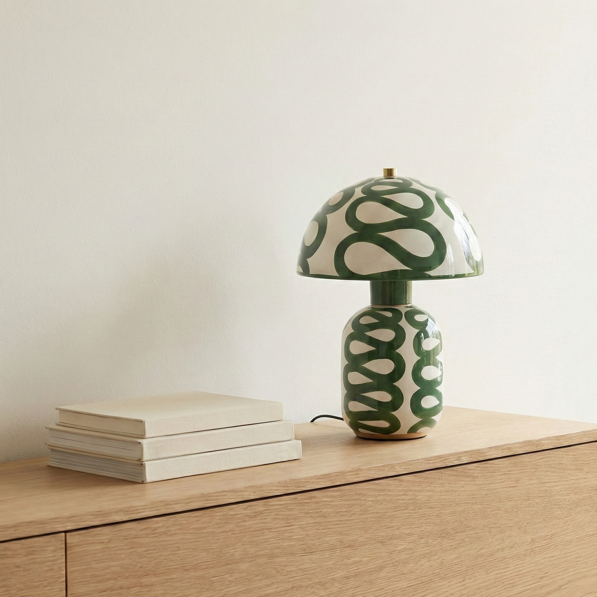 Swirl Ceramic Table Lamp, view 2