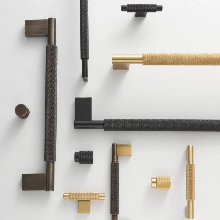 Knurl Brass Door Pull, view 2