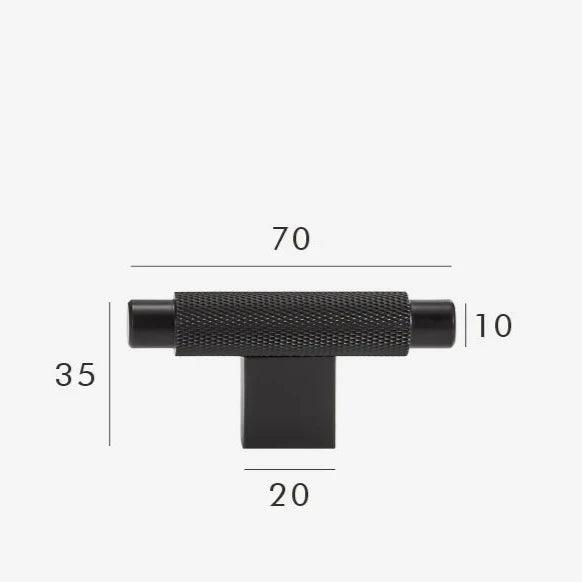 Knurl Brass T-Bar Handle, view 7