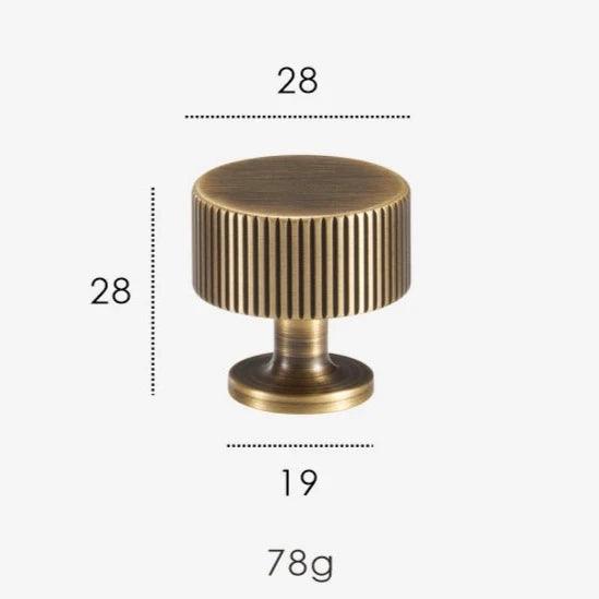 Rib Brass Knob & Pull Collection, view 42