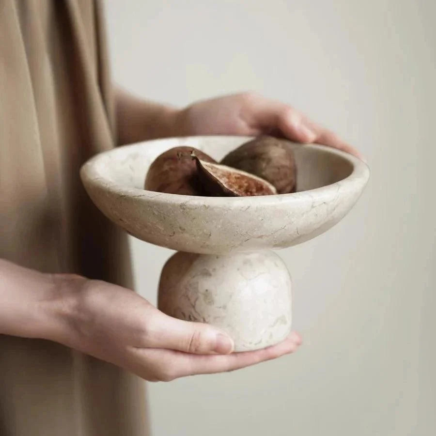 Plinth Stone Pedestal Bowl, view 2