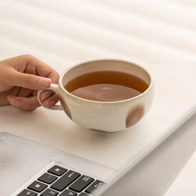 Petal Ceramic Cappuccino Cup, view 7