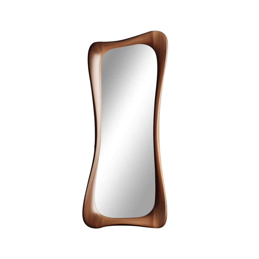 Atelier Sculpted Walnut Mirror, view 5
