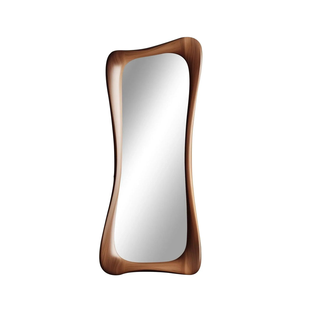 Atelier Sculpted Walnut Mirror, view 5