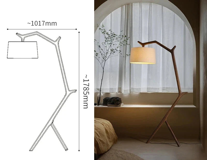 Branch Wooden Floor Lamp, view 7