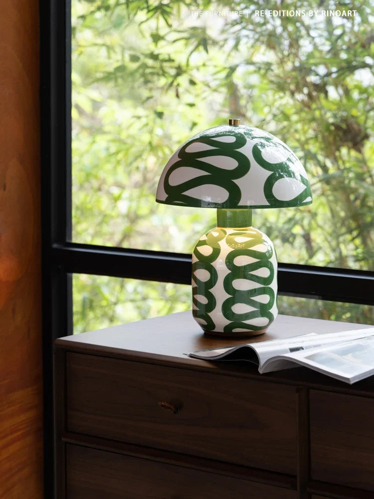 Swirl Ceramic Table Lamp, view 4