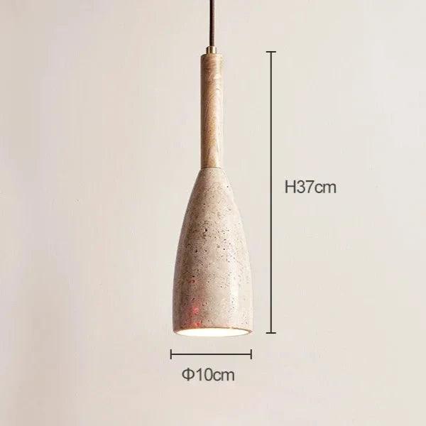 Spindle Travertine Pendant, view 7