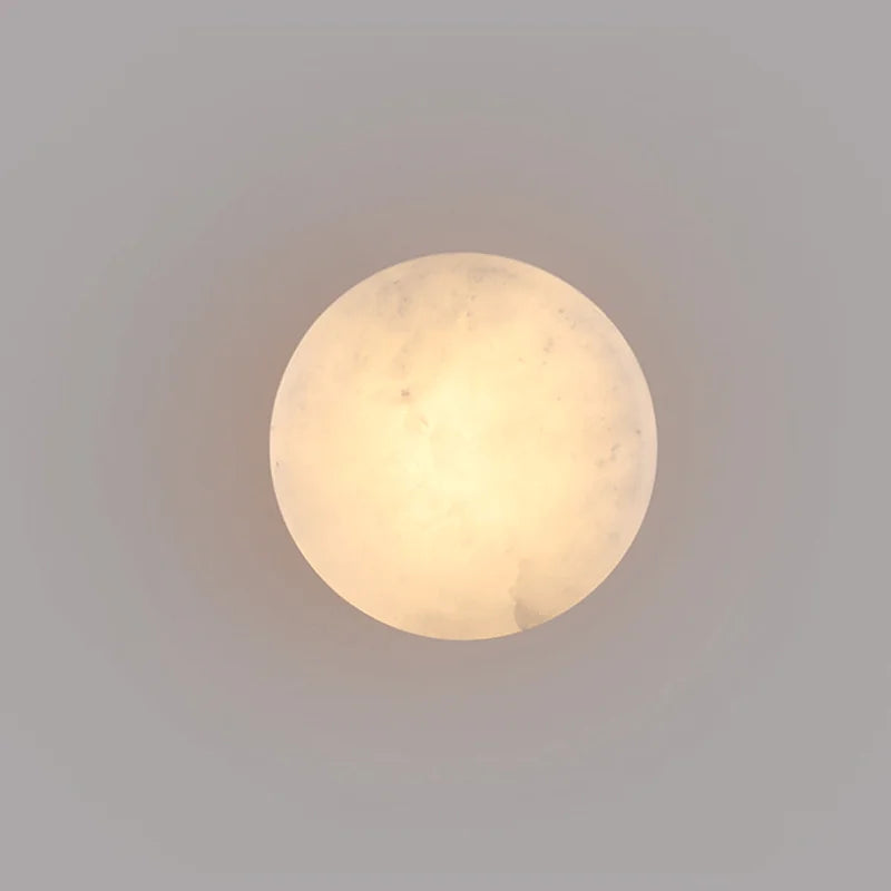 Selene Marble Disc Sconce, view 3