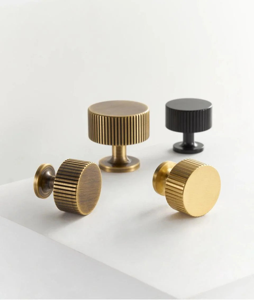 Rib Brass Knob & Pull Collection, view 14
