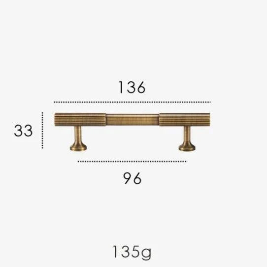 Rib Brass Knob & Pull Collection, view 29