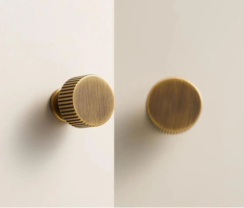 Rib Brass Knob & Pull Collection, view 16
