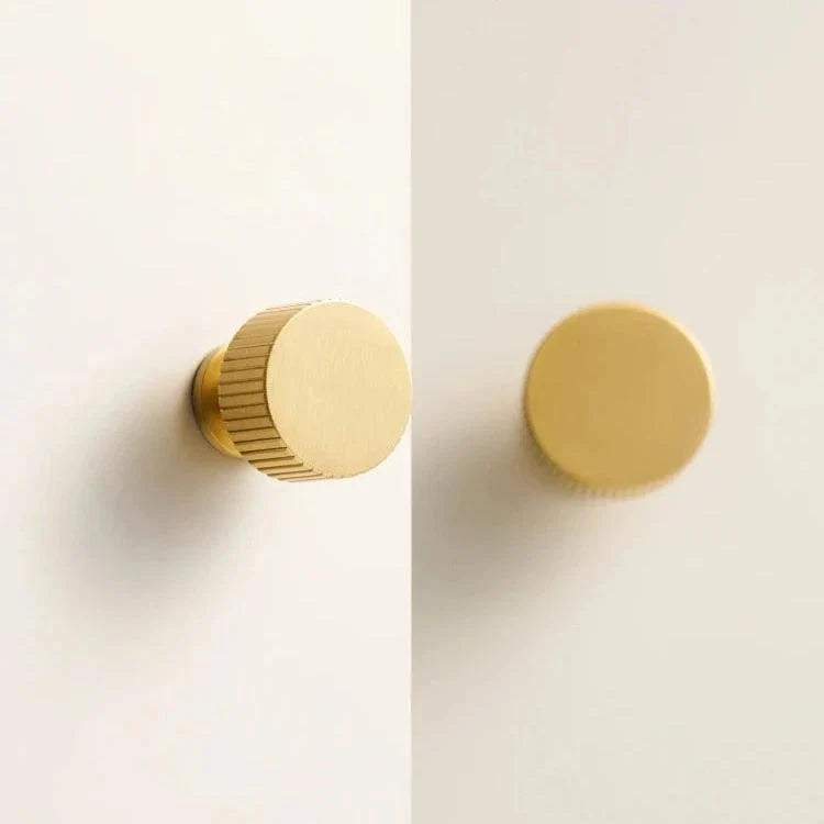 Groove Brass Cabinet Knob, view 4