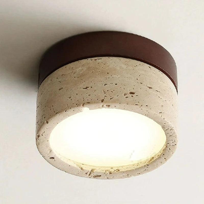 Grotto Stone Ceiling Light by Meretide