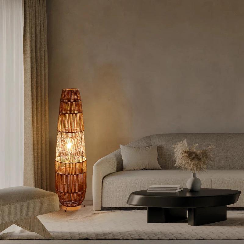 Hearth Woven Lantern Lamp, view 3