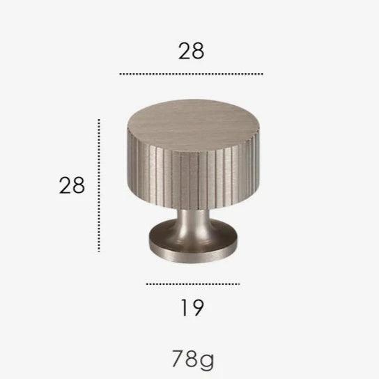 Groove Brass Cabinet Knob, view 9