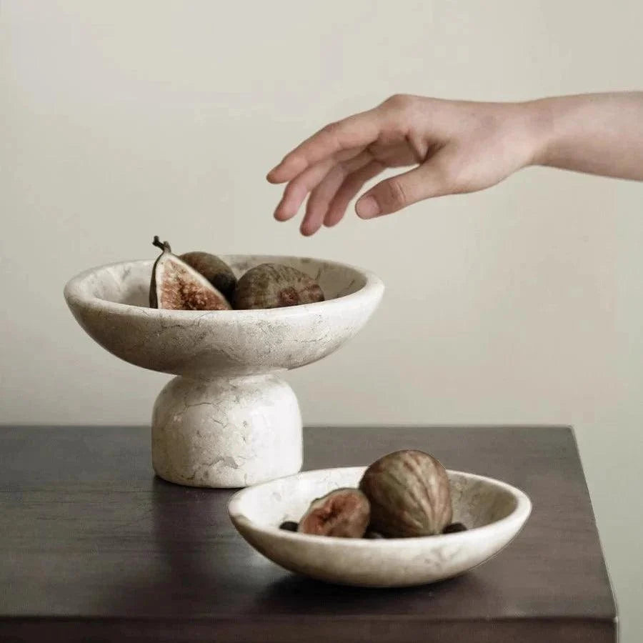 Plinth Stone Pedestal Bowl, view 3