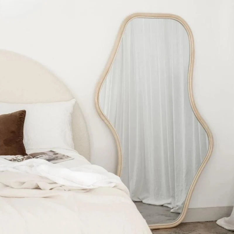 Contour Wood Floor Mirror, view 3