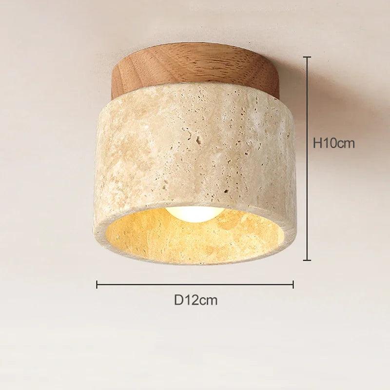 Dune Travertine Ceiling Light by Meretide
