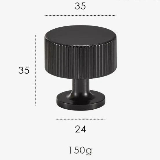 Groove Brass Cabinet Knob, view 6