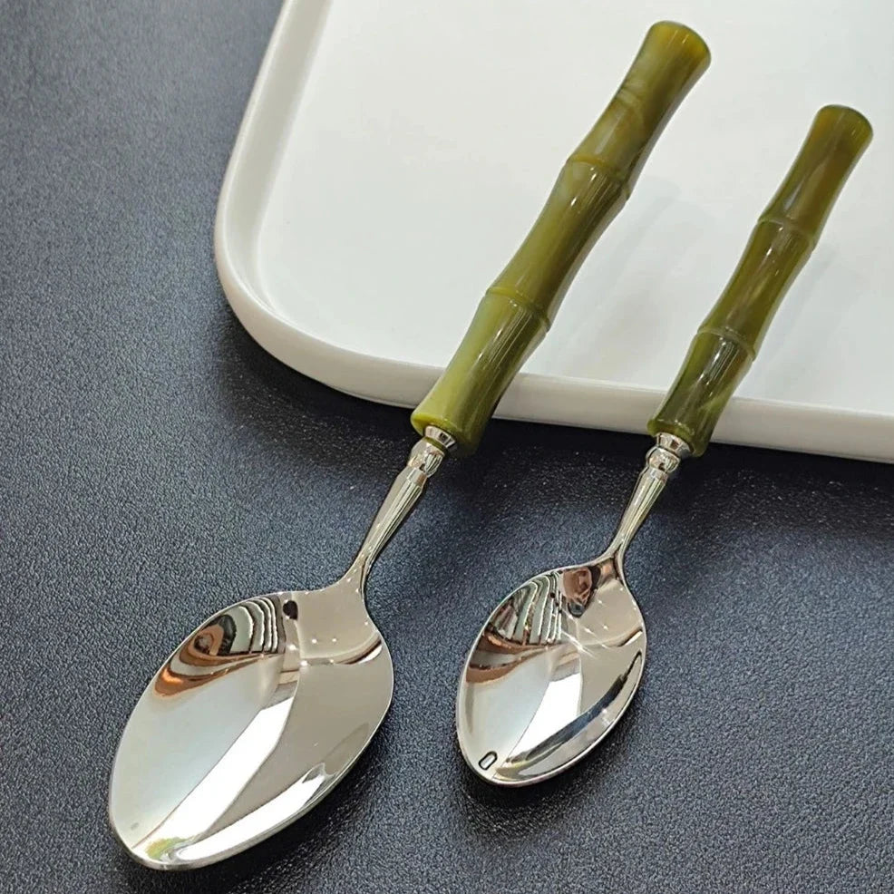 Bamboo Green Cutlery Set, view 6