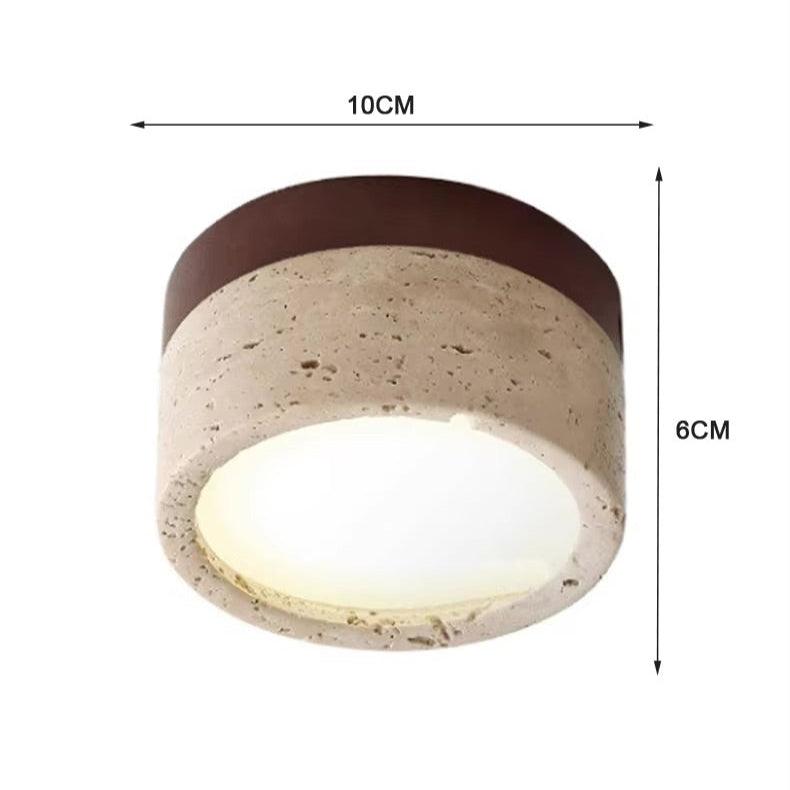 Grotto Stone Ceiling Light by Meretide